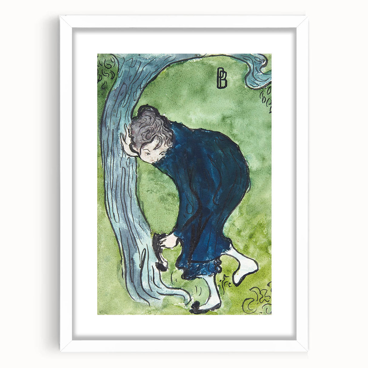 Modern Wall Art - Whimsical The False Step in Vibrant Impressionist Style