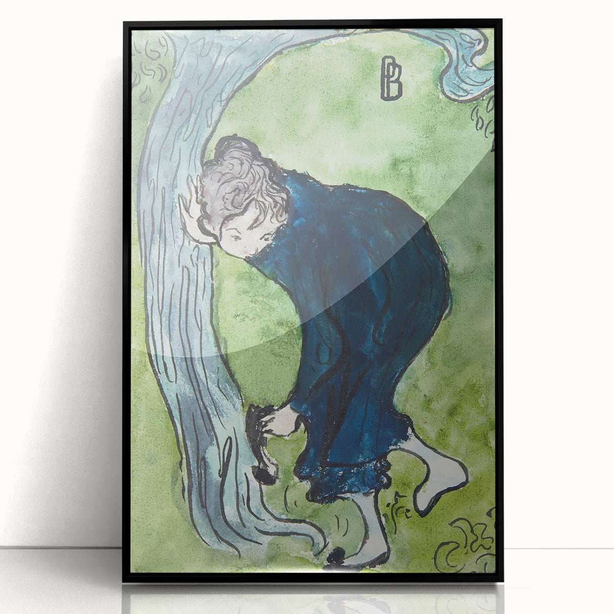 Modern Wall Art - Whimsical The False Step in Vibrant Impressionist Style
