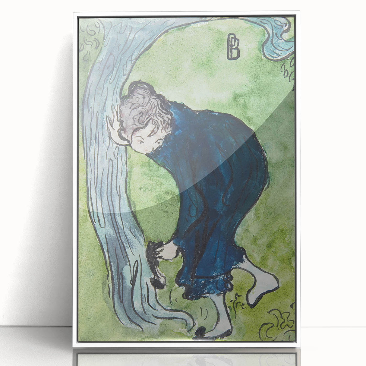 Modern Wall Art - Whimsical The False Step in Vibrant Impressionist Style