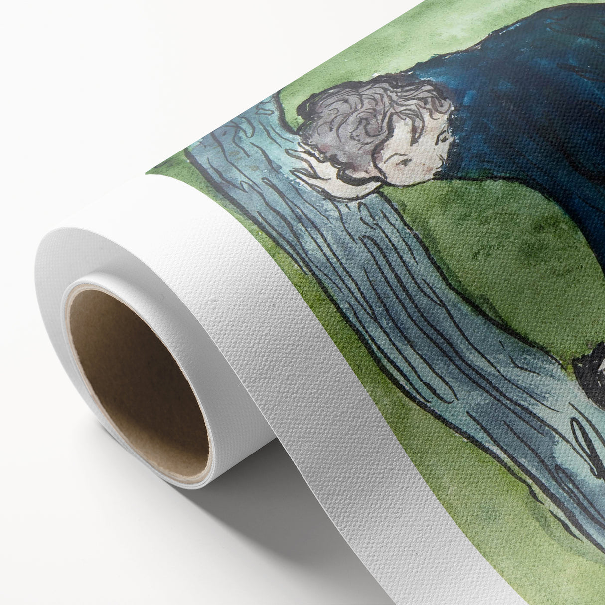 Modern Wall Art - Whimsical The False Step in Vibrant Impressionist Style