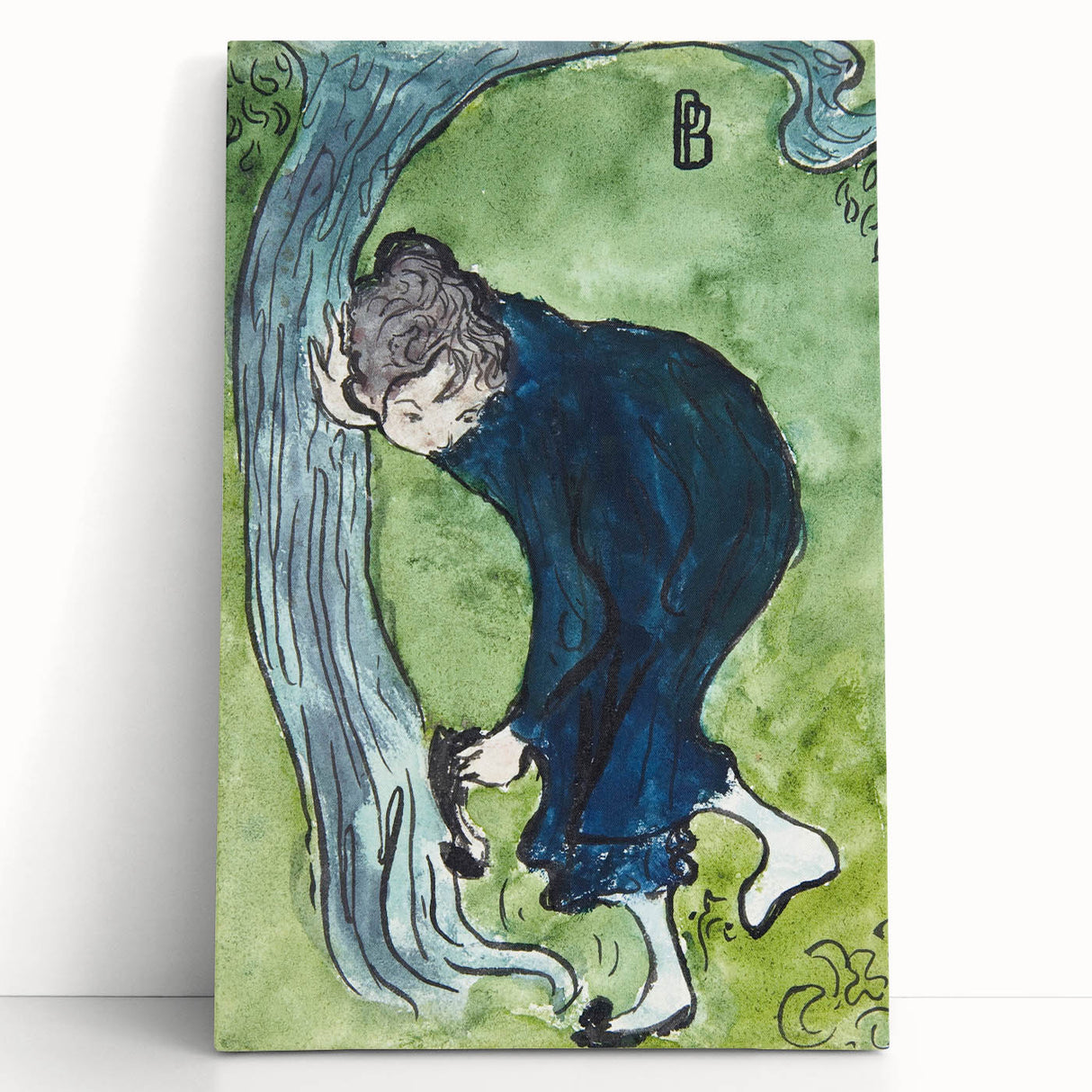 Modern Wall Art - Whimsical The False Step in Vibrant Impressionist Style