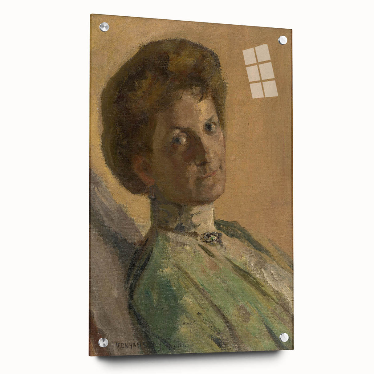 Modern Wall Art - Portrait of Countess Nyáryová in Soft Impressionist Style