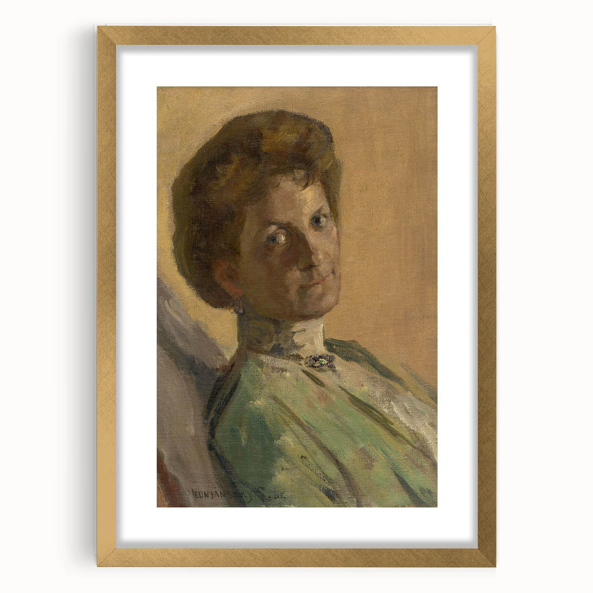 Modern Wall Art - Portrait of Countess Nyáryová in Soft Impressionist Style