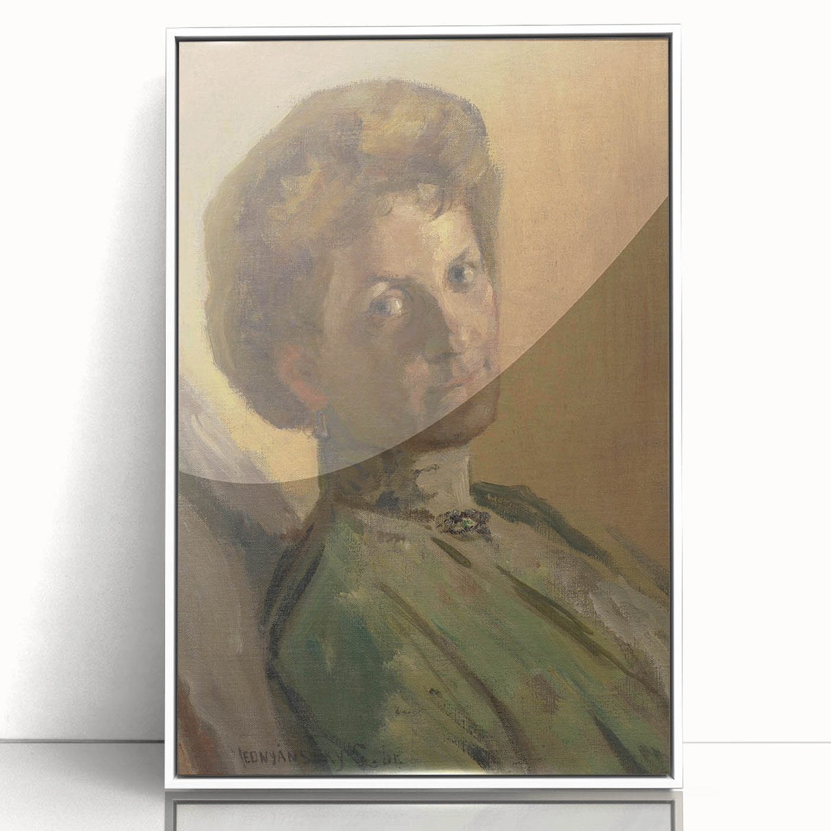 Modern Wall Art - Portrait of Countess Nyáryová in Soft Impressionist Style