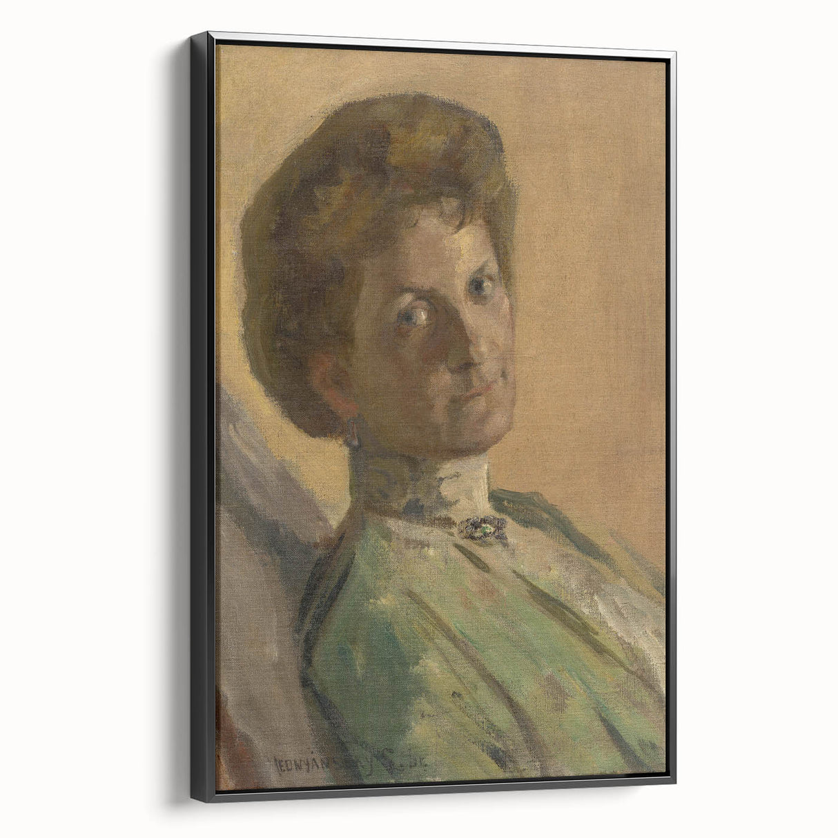 Modern Wall Art - Portrait of Countess Nyáryová in Soft Impressionist Style