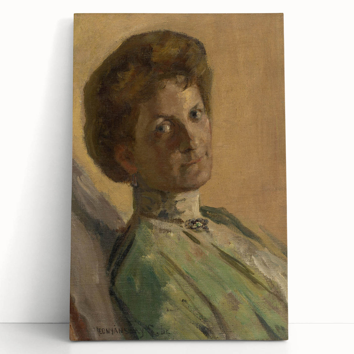 Modern Wall Art - Portrait of Countess Nyáryová in Soft Impressionist Style