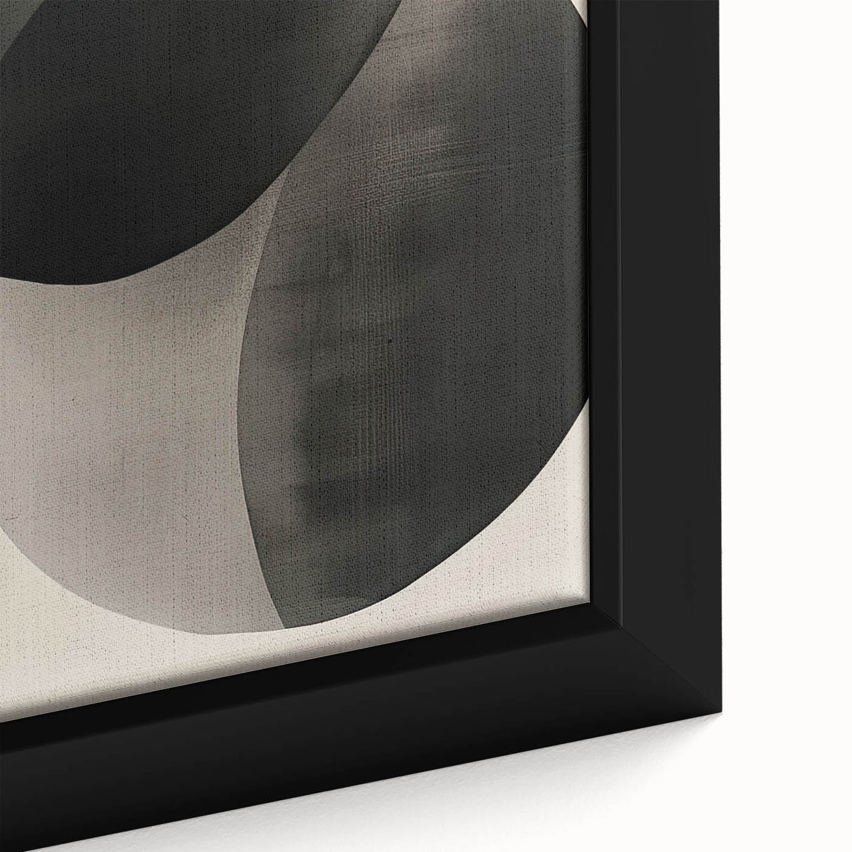 Modern Dining Room Wall Art – Abstract Black & Gray Geometry