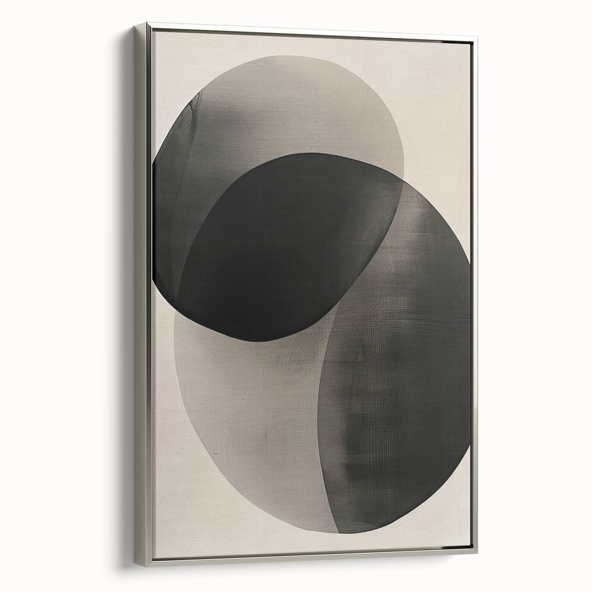 Modern Dining Room Wall Art – Abstract Black & Gray Geometry