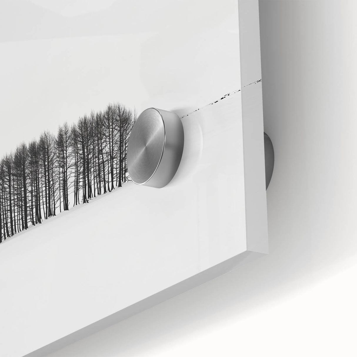 Office Canvas Prints – Minimalist Black and White Winter Scene