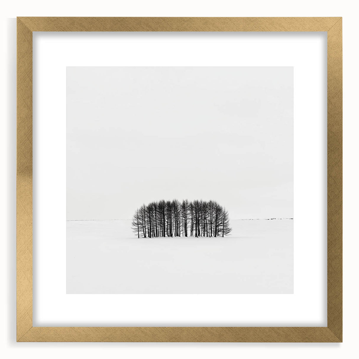 Office Canvas Prints – Minimalist Black and White Winter Scene