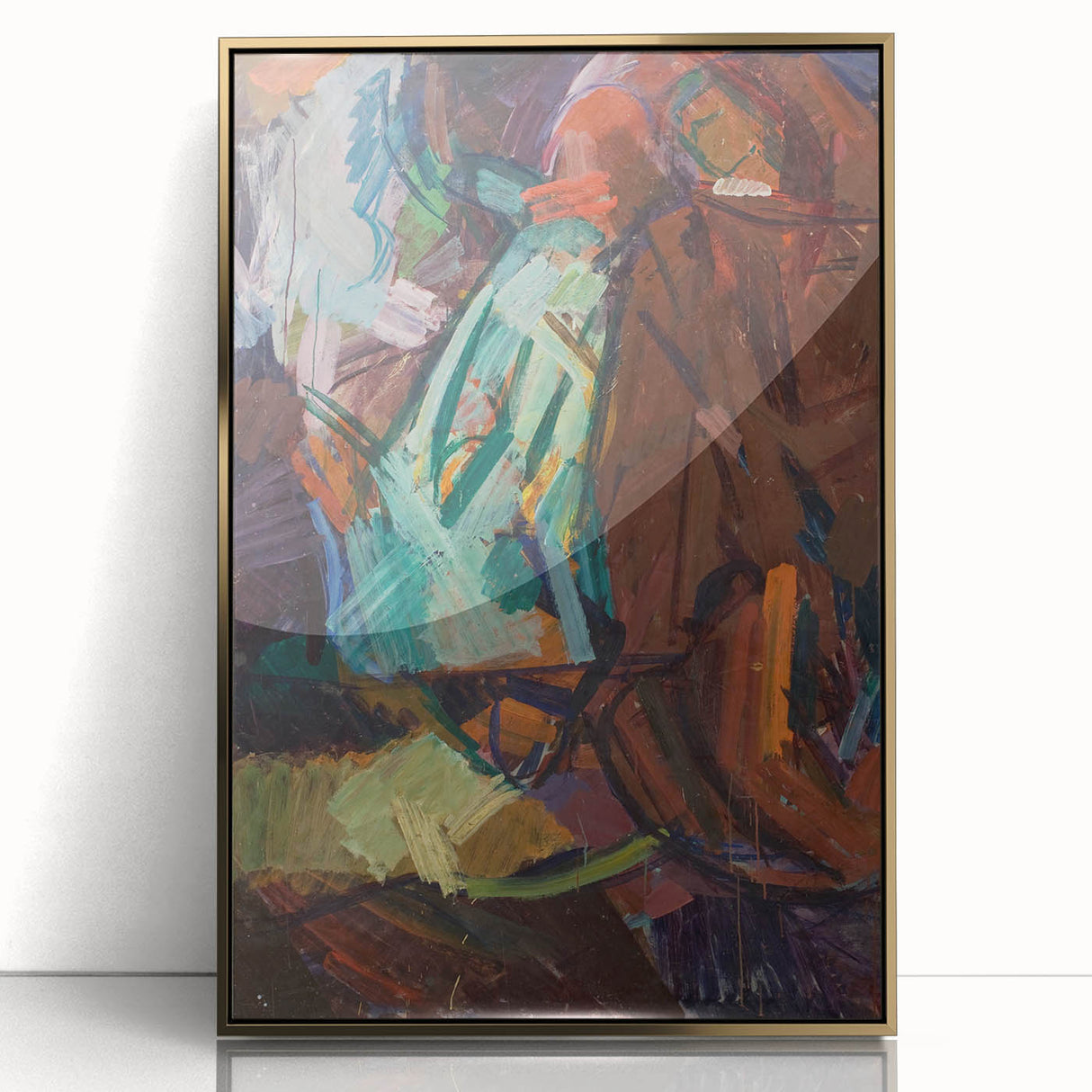 Modern Wall Art - Abstract Sketch After Delacroix in Vibrant Brushstrokes