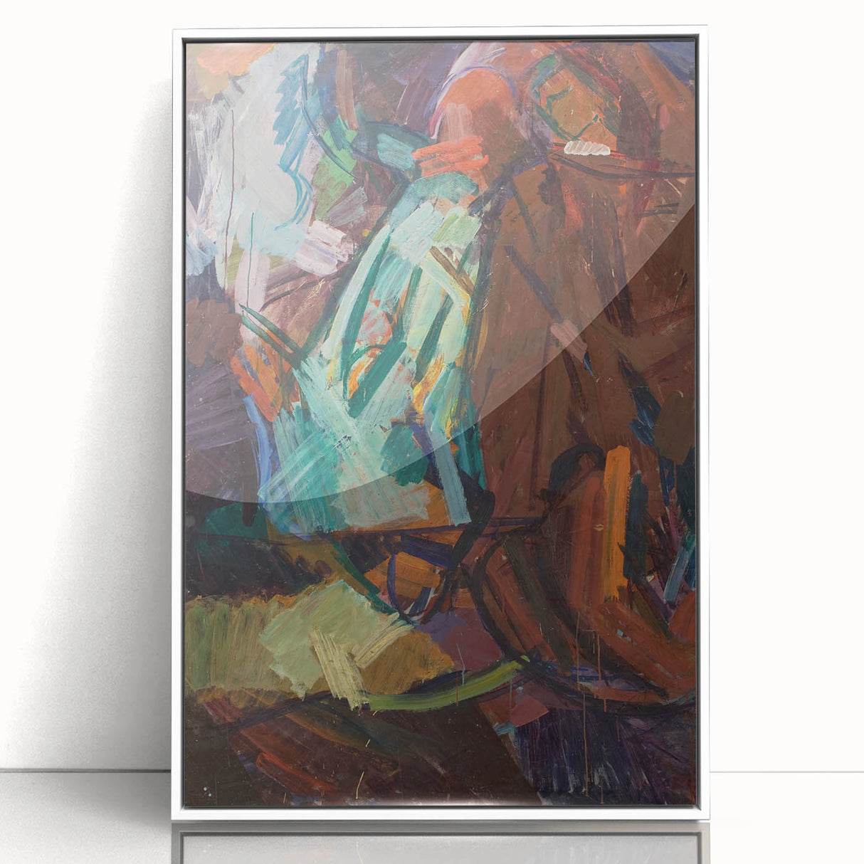 Modern Wall Art - Abstract Sketch After Delacroix in Vibrant Brushstrokes