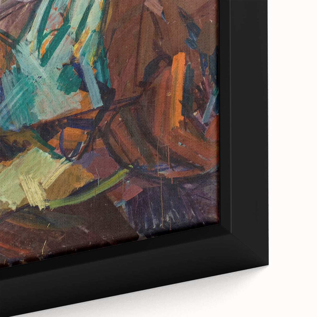 Modern Wall Art - Abstract Sketch After Delacroix in Vibrant Brushstrokes