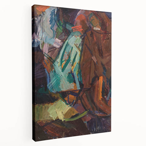 Modern Wall Art - Abstract Sketch After Delacroix in Vibrant Brushstrokes