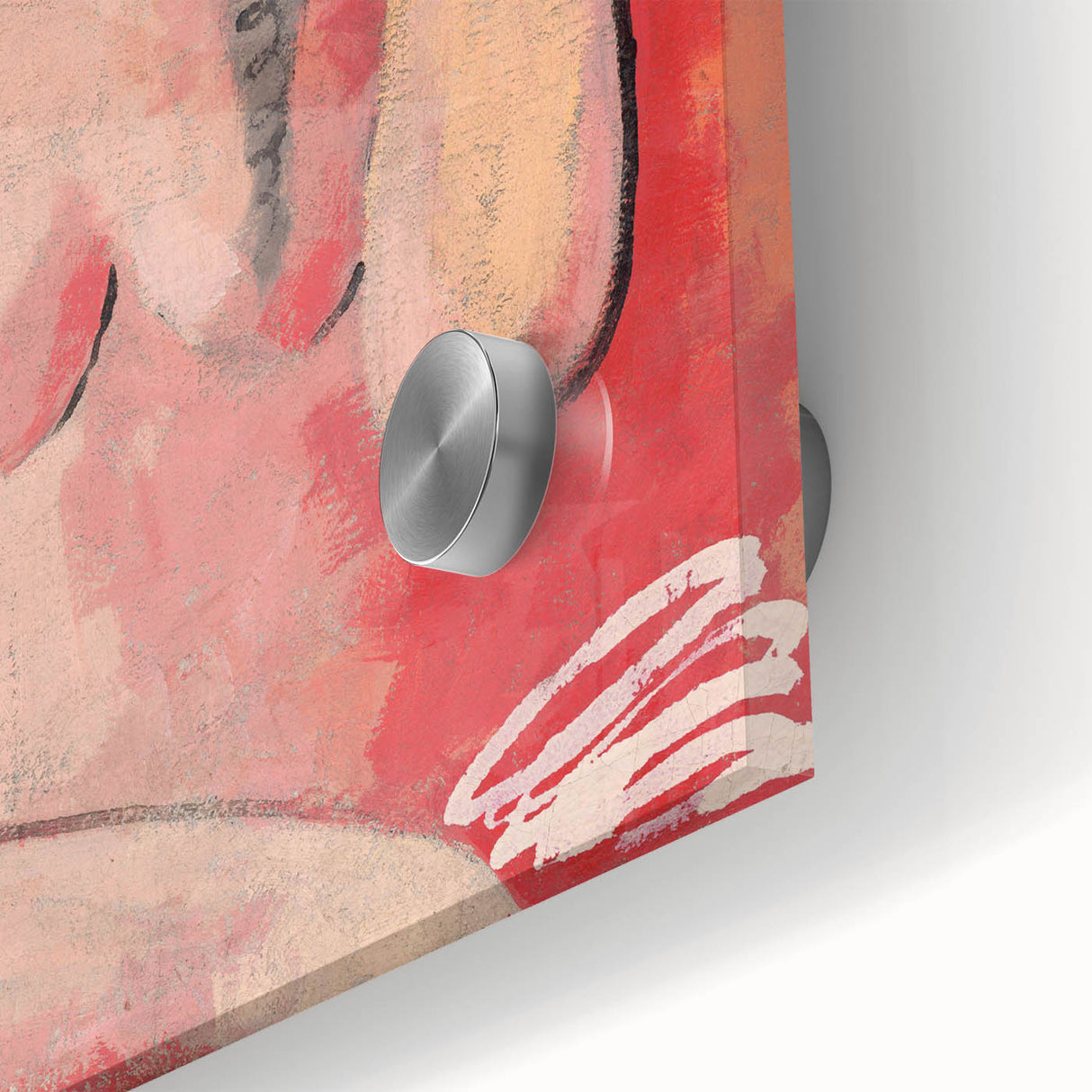 Modern Wall Art - Abstract Grooming Portrait in Warm Minimalist Style