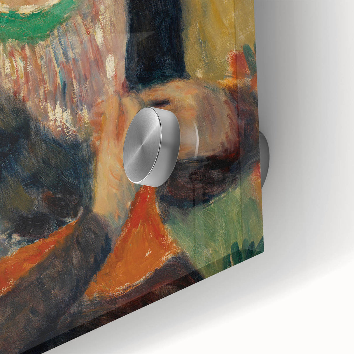 Modern Wall Art - Girl in Green Turban Portrait in Vibrant Impressionist Style