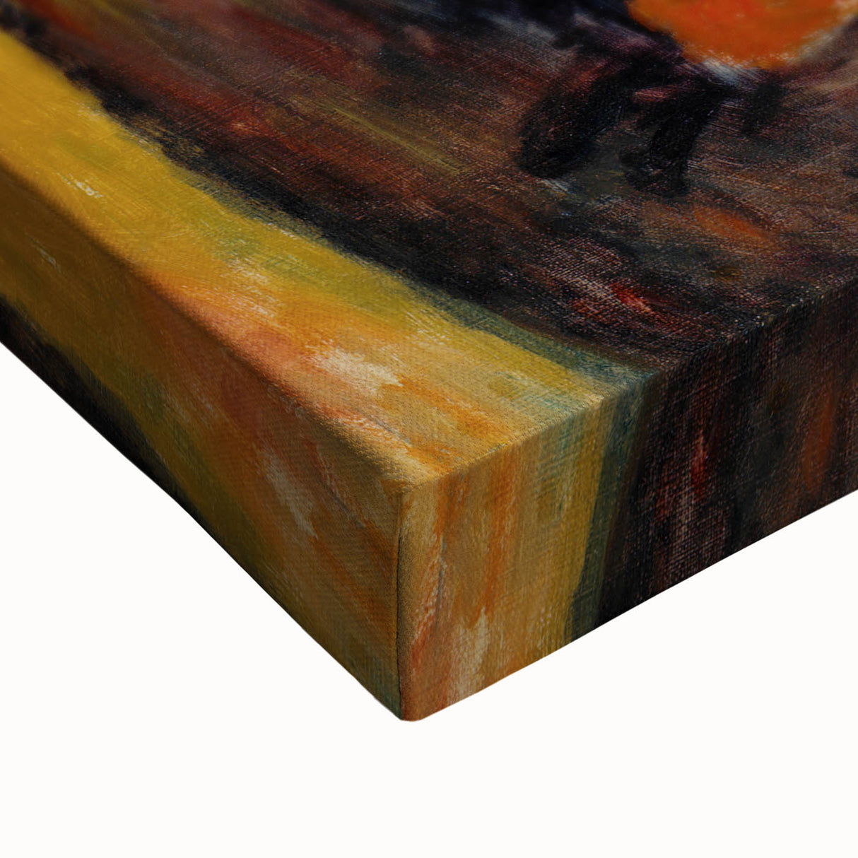 Modern Wall Art - Girl in Green Turban Portrait in Vibrant Impressionist Style