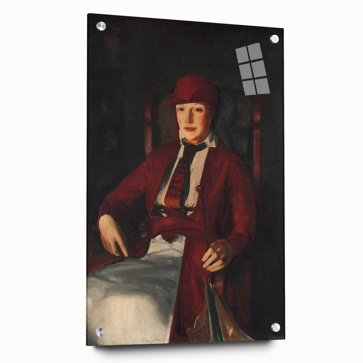 Modern Wall Art - Portrait of Mrs. Chester Dale in Rich Impressionist Style