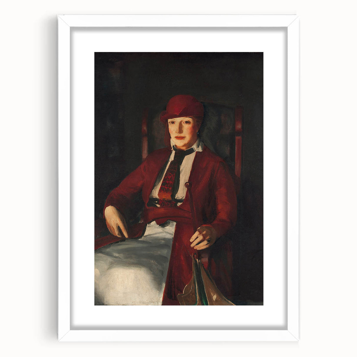 Modern Wall Art - Portrait of Mrs. Chester Dale in Rich Impressionist Style