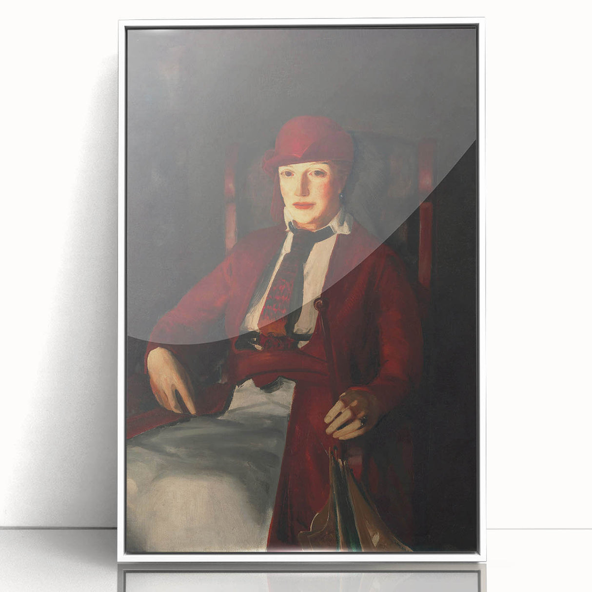 Modern Wall Art - Portrait of Mrs. Chester Dale in Rich Impressionist Style