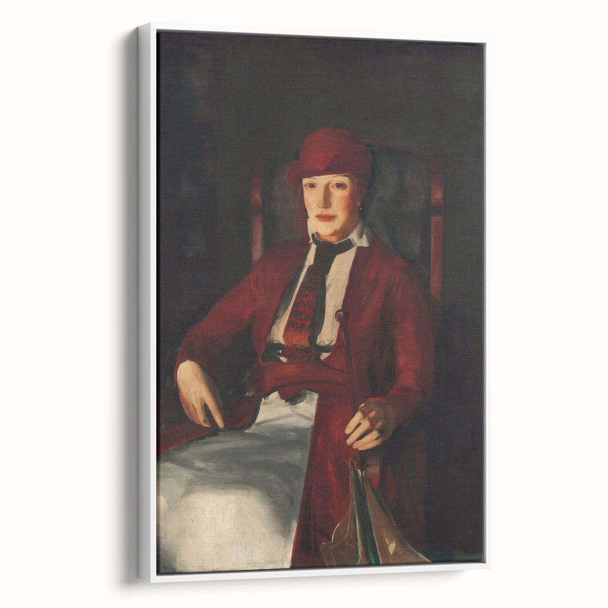 Modern Wall Art - Portrait of Mrs. Chester Dale in Rich Impressionist Style