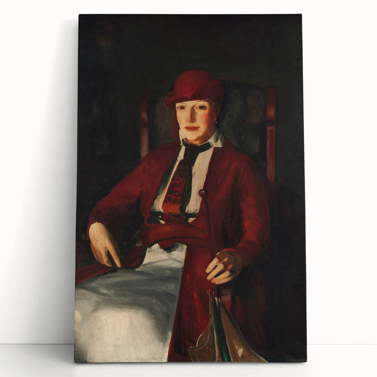 Modern Wall Art - Portrait of Mrs. Chester Dale in Rich Impressionist Style