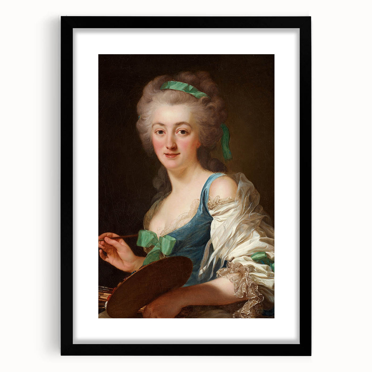 Classic Romantic Paintings - Anne Vallayer-Coster Portrait Canvas Art