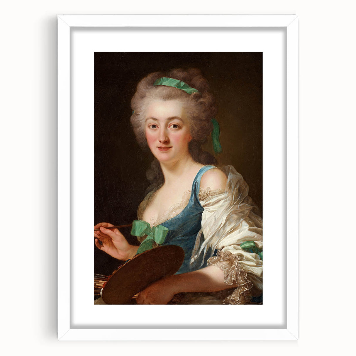 Classic Romantic Paintings - Anne Vallayer-Coster Portrait Canvas Art
