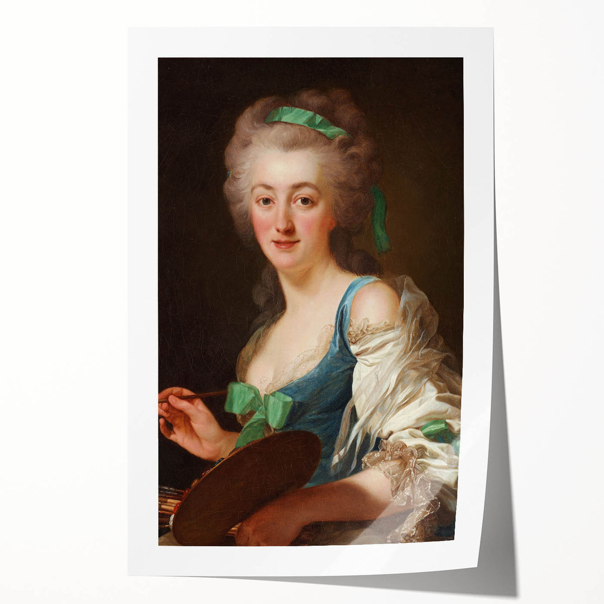 Classic Romantic Paintings - Anne Vallayer-Coster Portrait Canvas Art