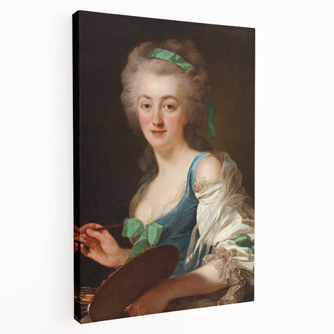 Classic Romantic Paintings - Anne Vallayer-Coster Portrait Canvas Art