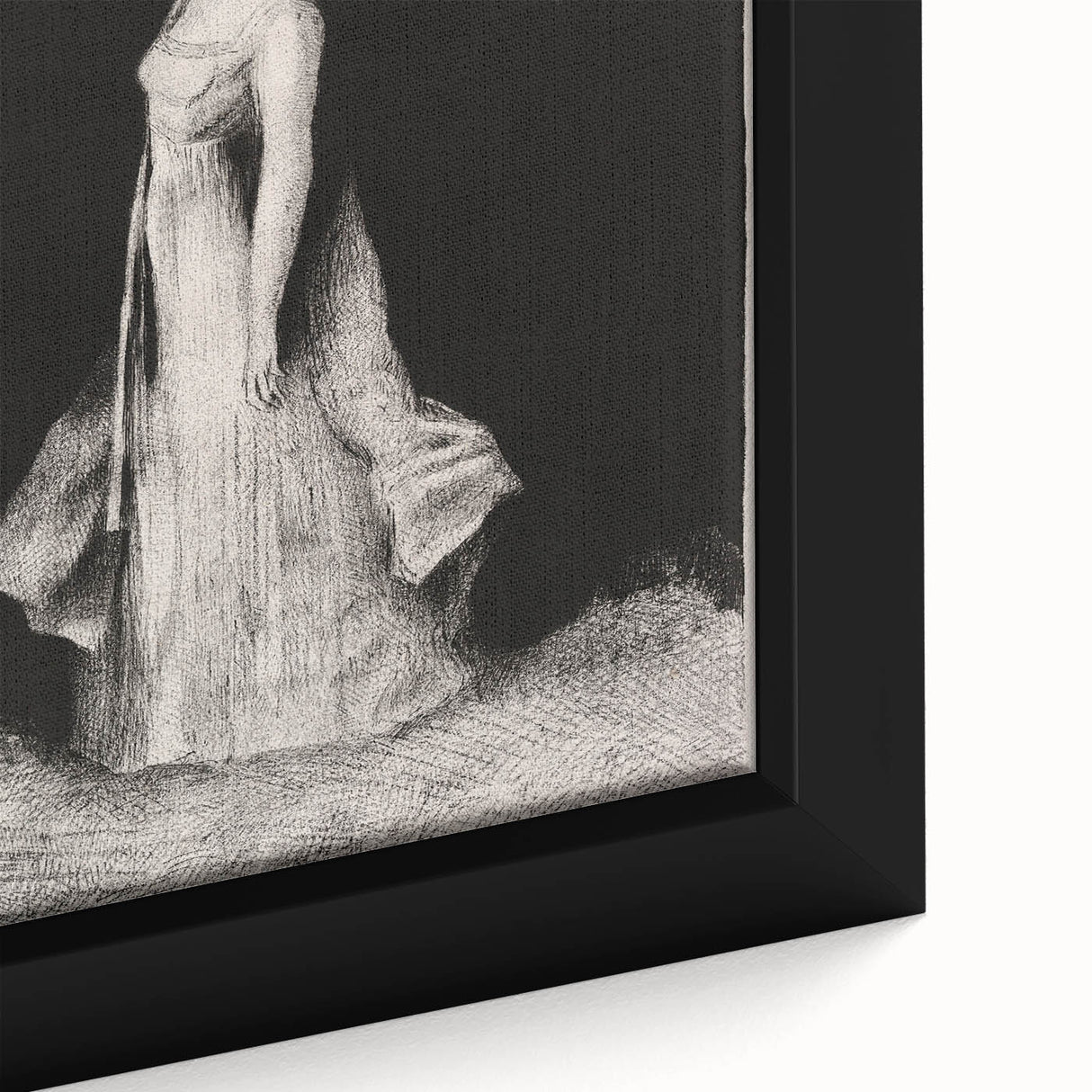 Modern Wall Art - Haunting Abstract Monochrome by Odilon Redon
