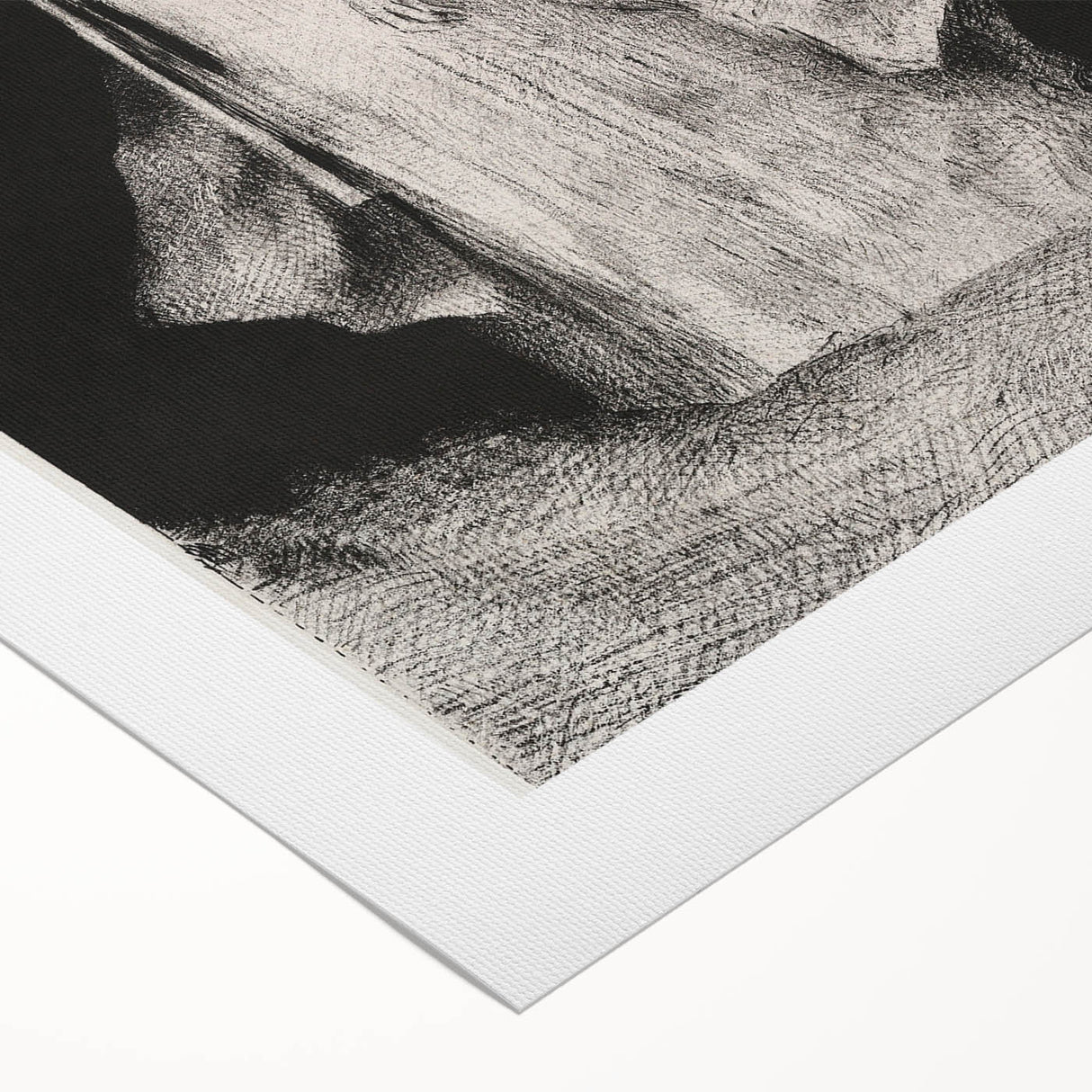 Modern Wall Art - Haunting Abstract Monochrome by Odilon Redon