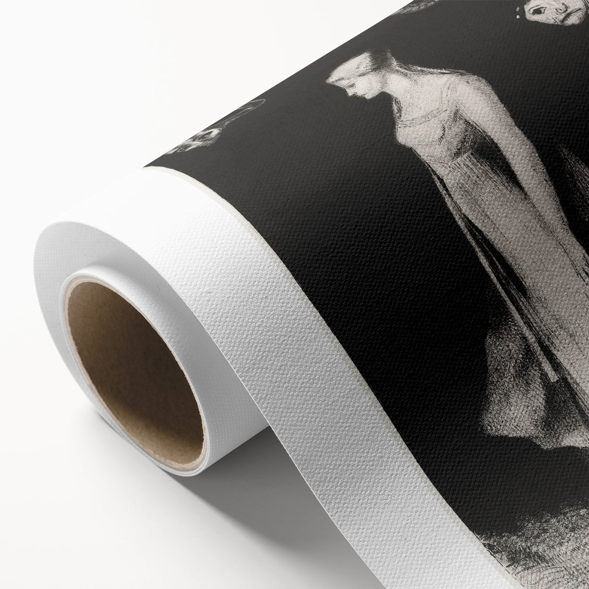 Modern Wall Art - Haunting Abstract Monochrome by Odilon Redon