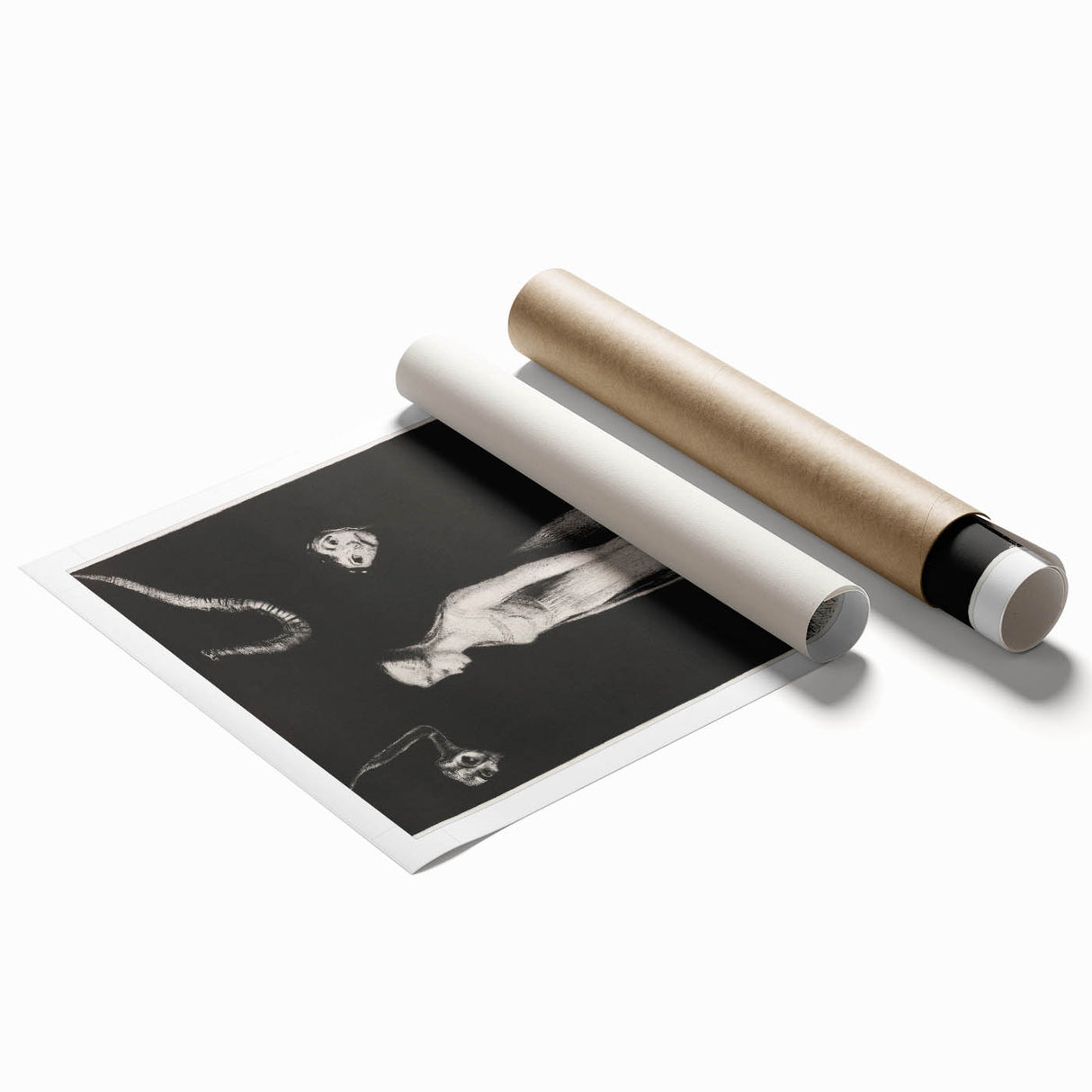 Modern Wall Art - Haunting Abstract Monochrome by Odilon Redon