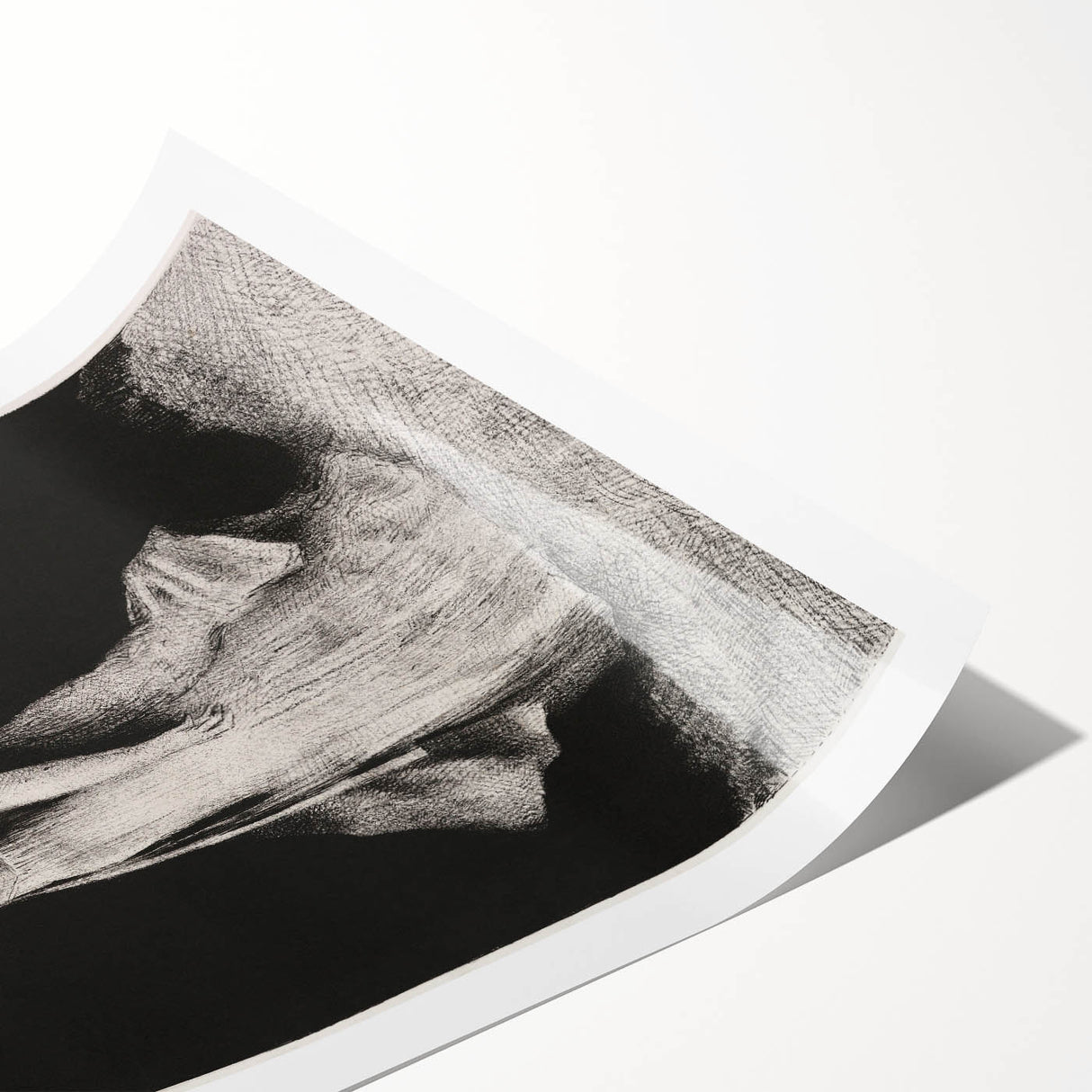 Modern Wall Art - Haunting Abstract Monochrome by Odilon Redon