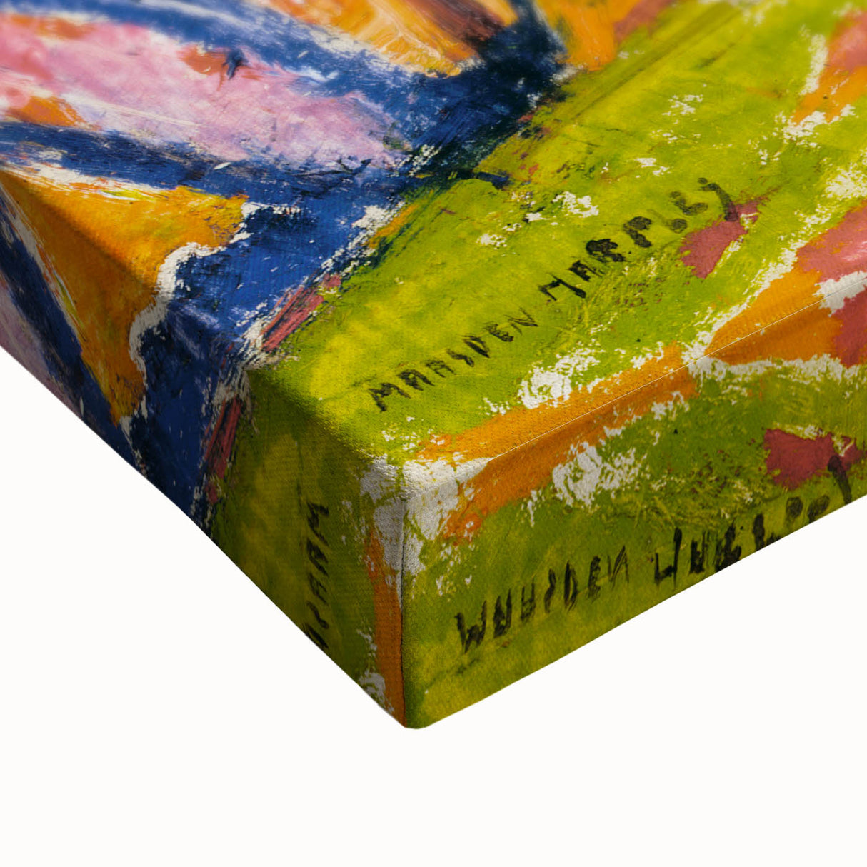 Modern Wall Art - Red Tree Abstract Landscape in Vibrant Expressionist Style