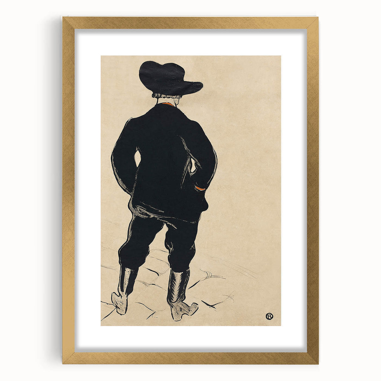 Modern Wall Art - Aristide Bruant Minimalist Poster by Toulouse-Lautrec