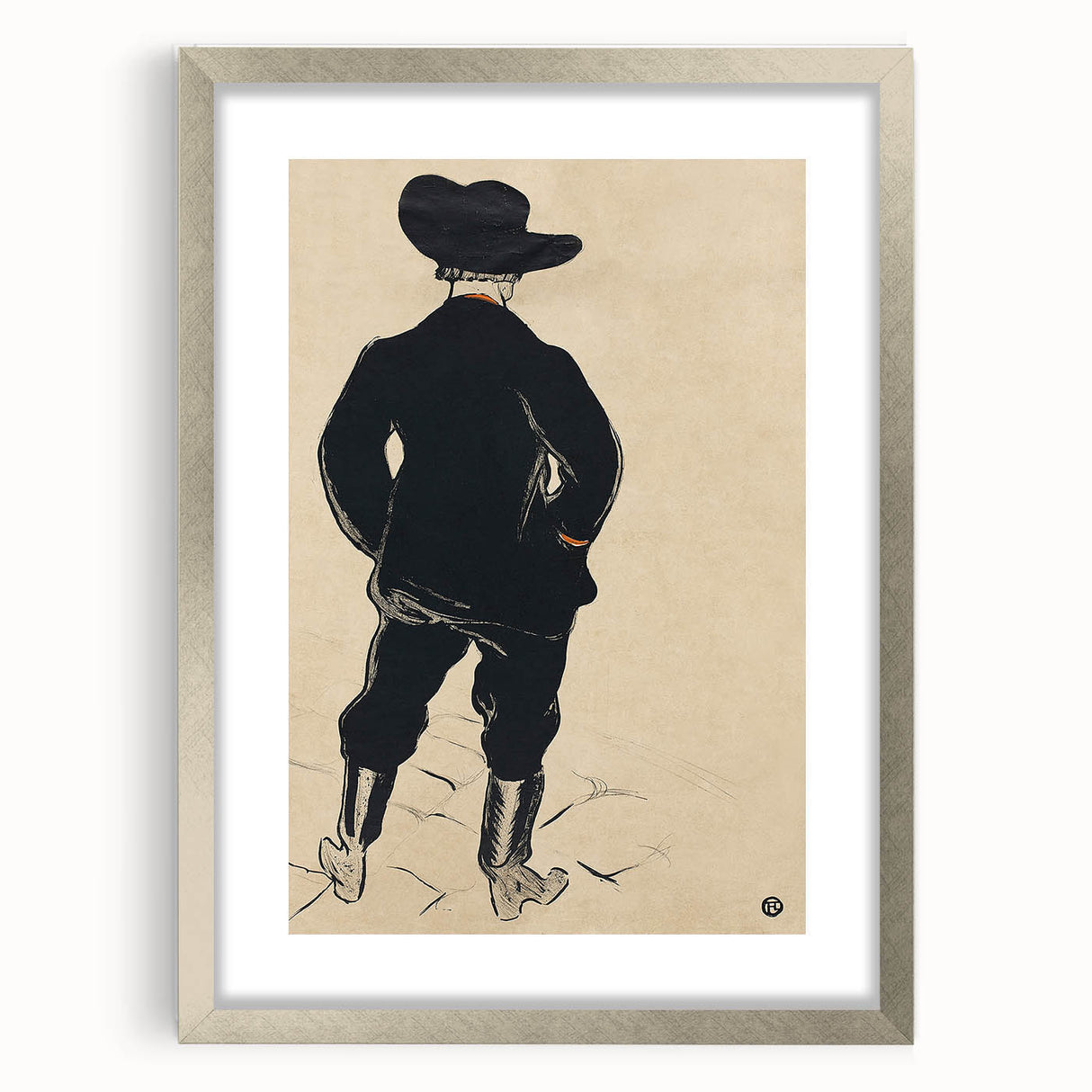 Modern Wall Art - Aristide Bruant Minimalist Poster by Toulouse-Lautrec