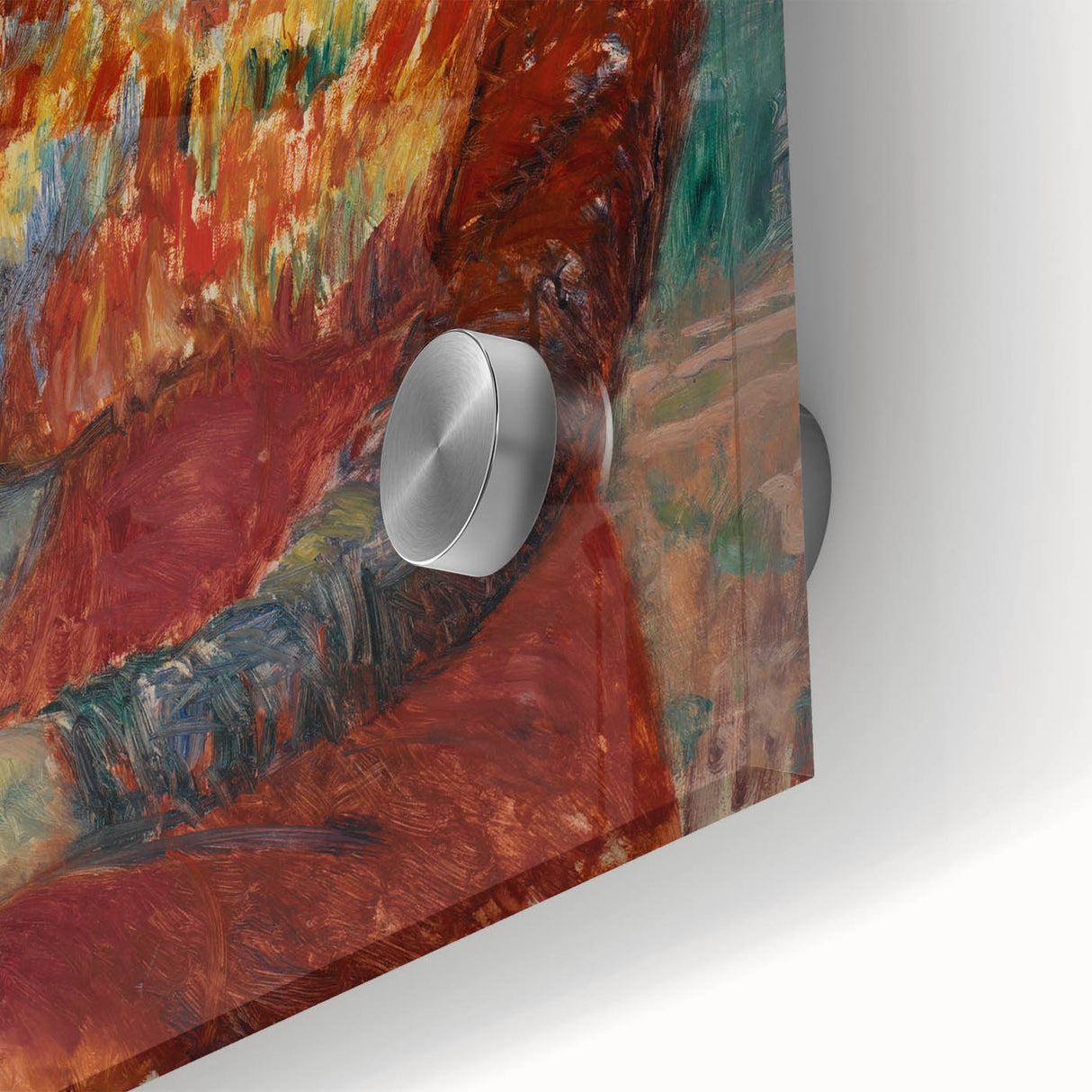 Modern Wall Art - Woman in Red Blouse with Tulips by Glackens