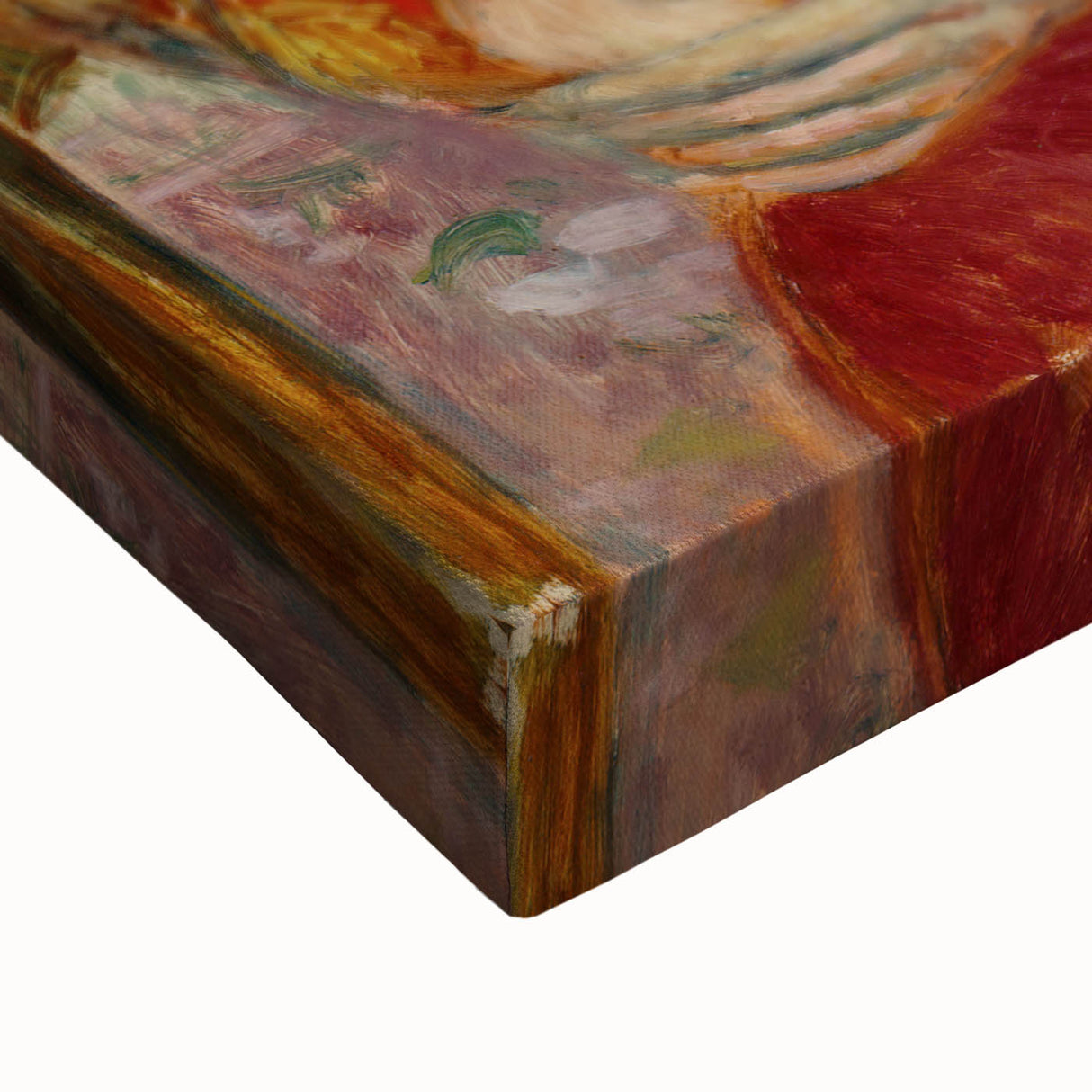 Modern Wall Art - Woman in Red Blouse with Tulips by Glackens