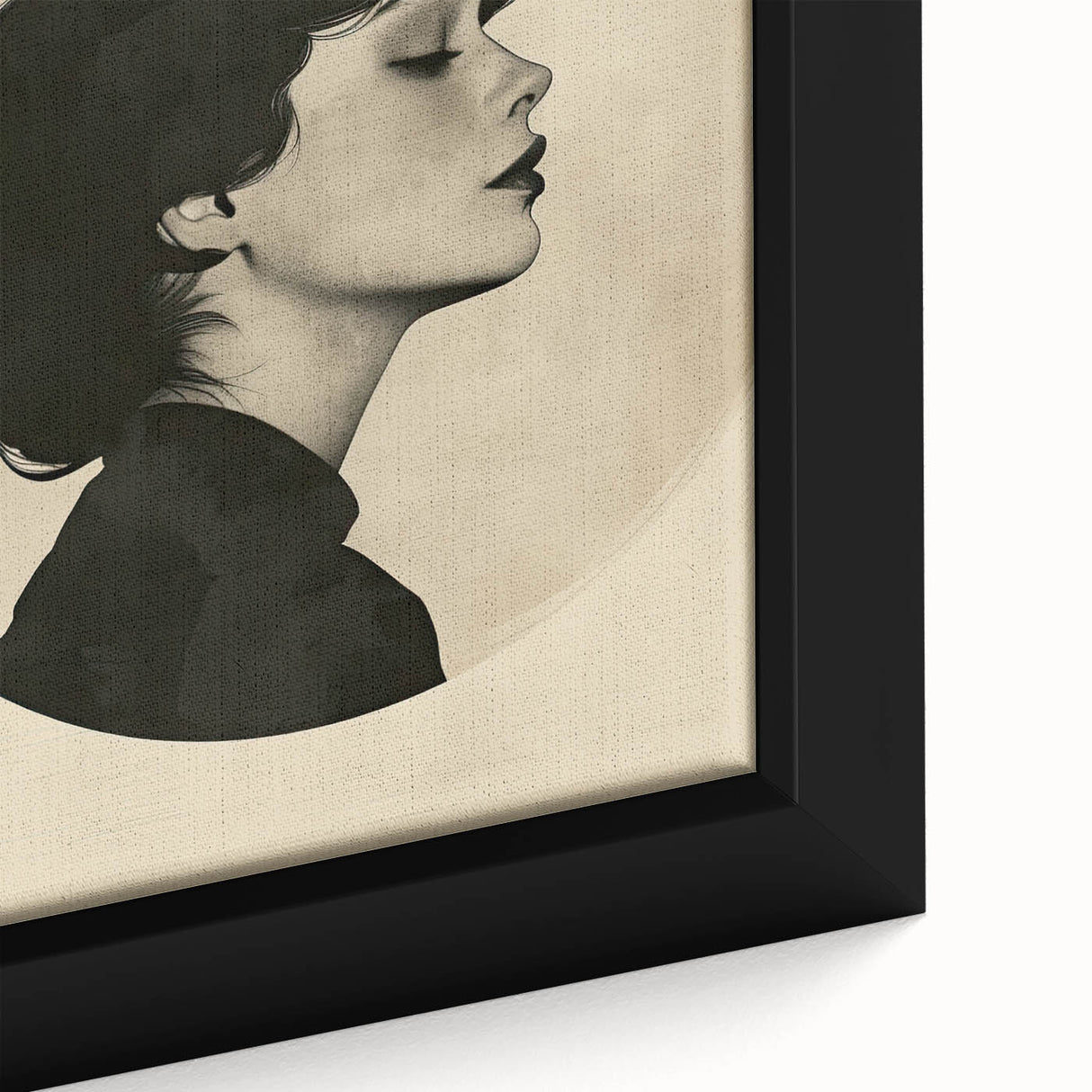 Elegant Dining Room Wall Art - Modern Black & White Portrait Print