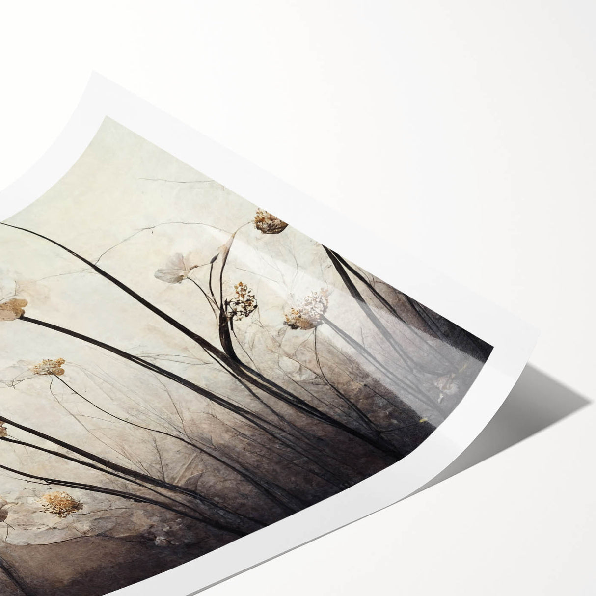 Colorful abstract floral wall art print showcasing vibrant hues of pink, blue, and green, designed for modern home decor. Ideal for enhancing living spaces with artistic flair.