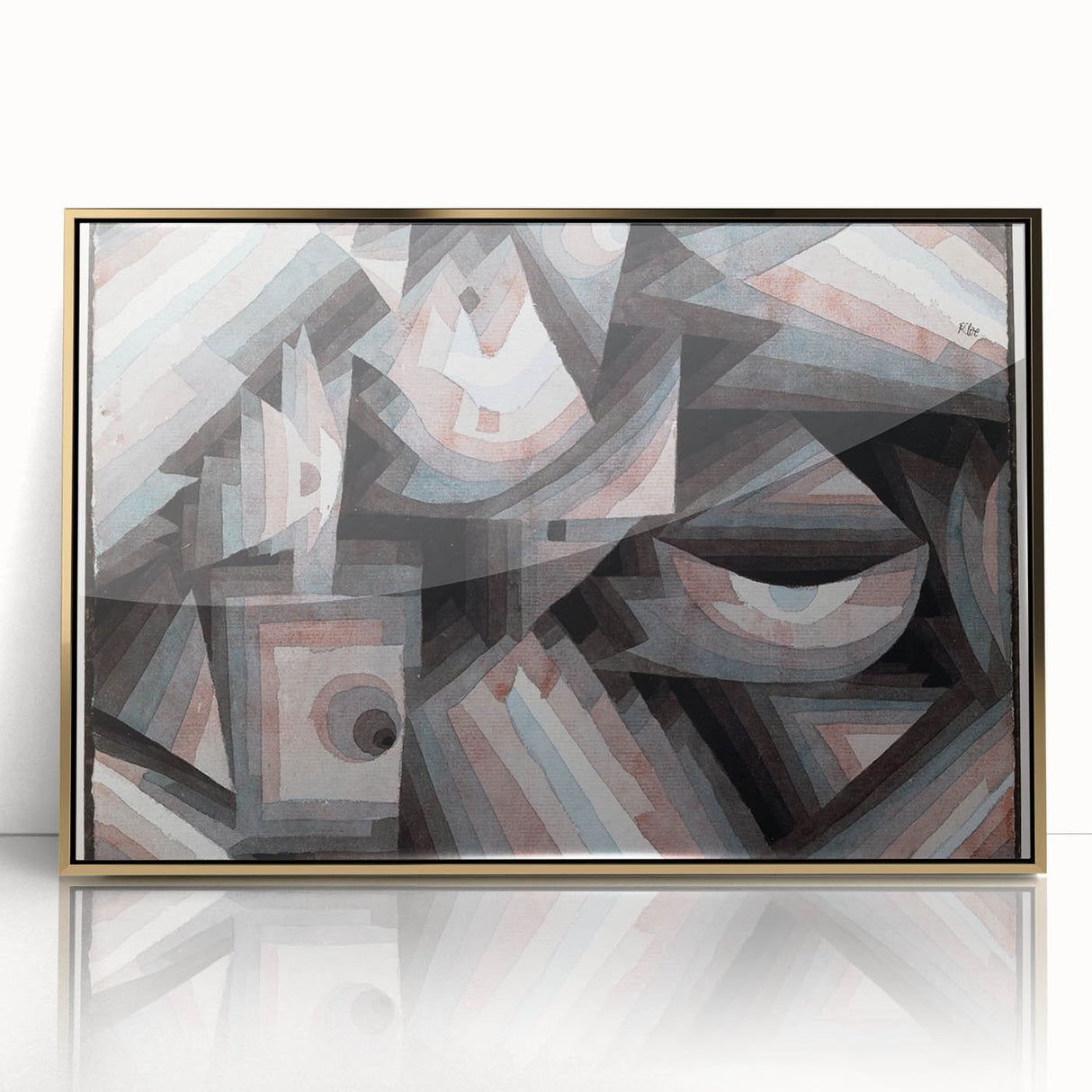 Modern Wall Art of Geometric Abstract Design - Minimalist Contemporary
