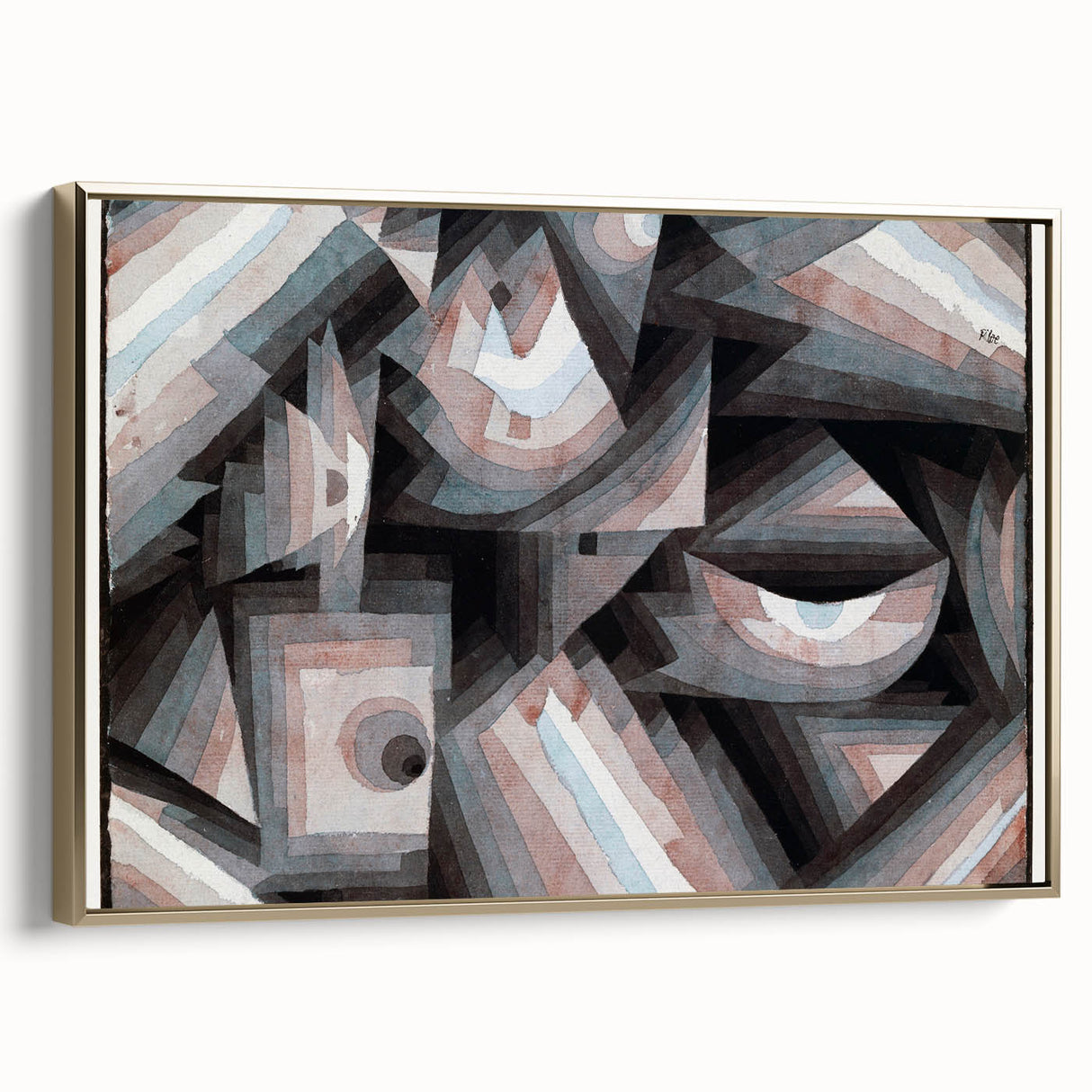 Modern Wall Art of Geometric Abstract Design - Minimalist Contemporary