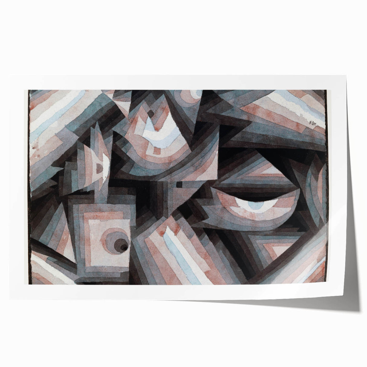 Modern Wall Art of Geometric Abstract Design - Minimalist Contemporary
