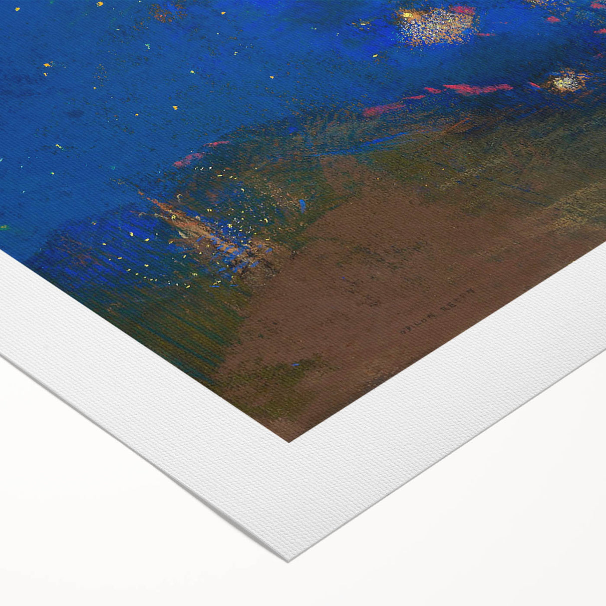 Modern Wall Art - Sita by Odilon Redon in Dreamlike Blues and Golds