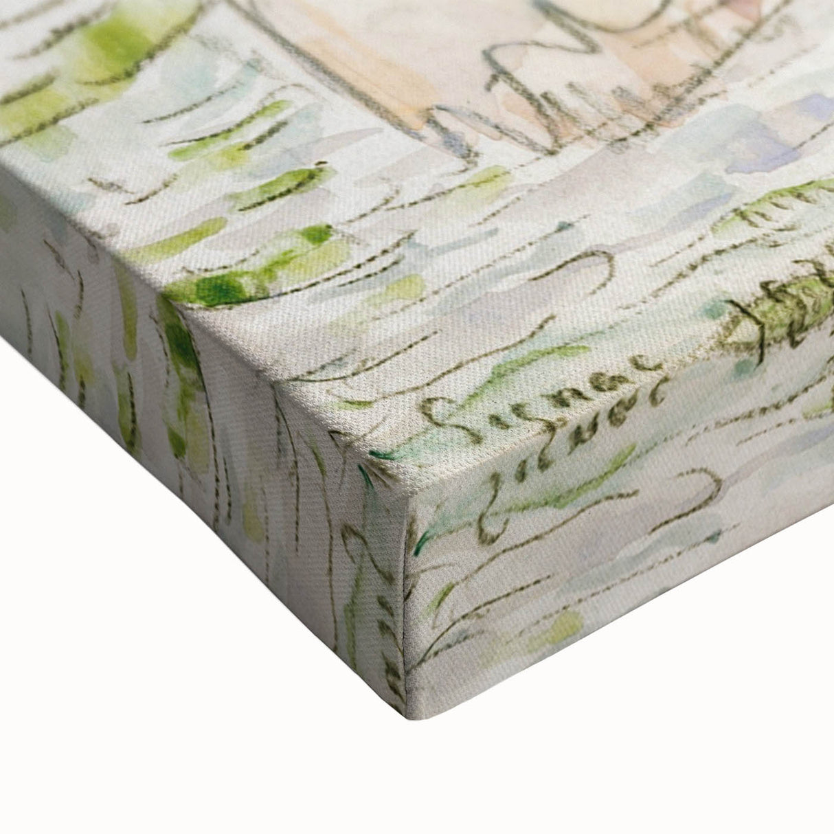 Modern Wall Art of Parisian Bridge Scene - Abstract Contemporary Style