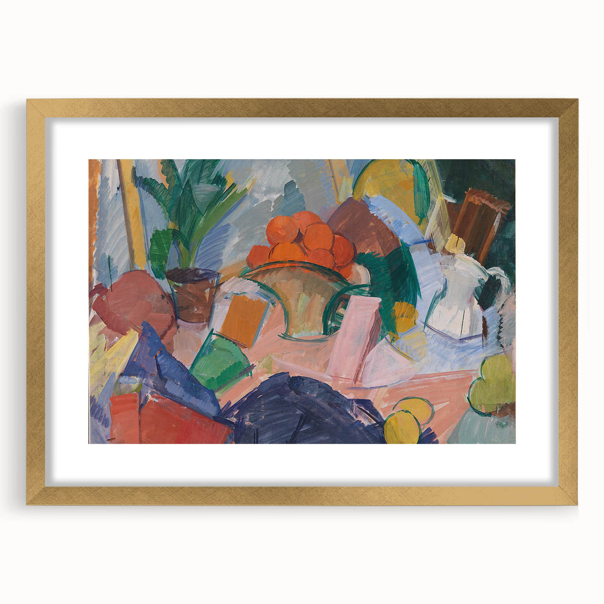 Modern Wall Art of Abstract Still Life with Oranges - Contemporary Style
