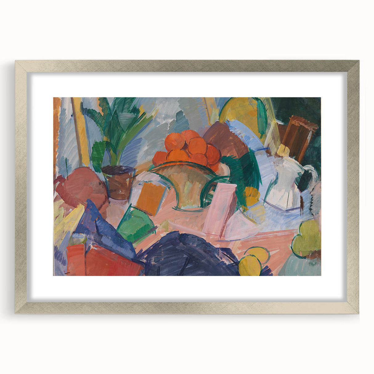 Modern Wall Art of Abstract Still Life with Oranges - Contemporary Style