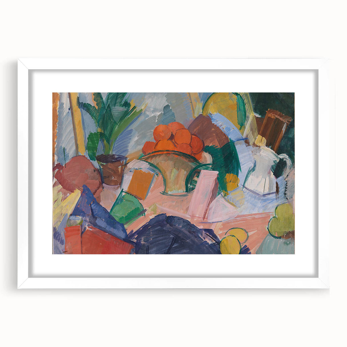 Modern Wall Art of Abstract Still Life with Oranges - Contemporary Style
